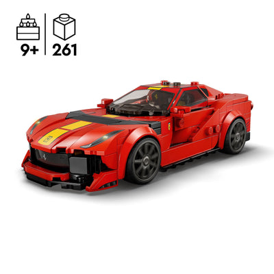 LEGO Speed Champions Ferrari 812 Competizione, Sportwagen und Spielzeug-Modell-Bausatz, Serie 2023, Auto-Sammlerfahrzeug-Set 76914
