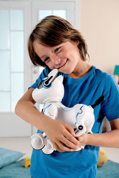 Lexibook Power Puppy - Mein Roboterhund zum Trainieren - Programmierbarer Roboter mit Fernbedienung, Dressurfunktion, Gestensteuerung, Tanz, Musik, Lichteffekte - DOG01