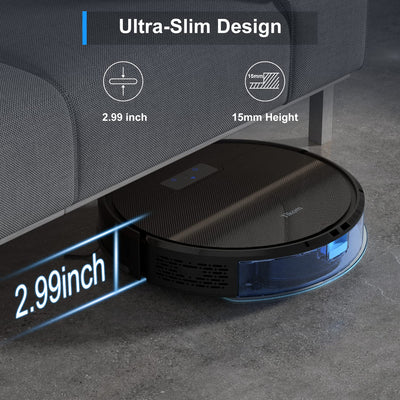 Tikom G8000 Pro Saugroboter mit Wischfunktion 2 in 1, Staubsauger Roboter, 4500Pa Starke Saugkraft Roboterstaubsauger, Selbstaufladend, WLAN, 150Mins Max, für Tierhaare, Teppich, Hartboden