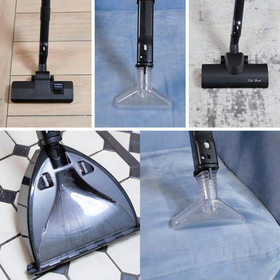 briebe Vira Waschsauger Staubsauger Polsterreiniger für Auto, Haustierflecken-Reiniger, Ideal für Teppiche, Sofas, Matratzen, Nass-/Trockensauger, Tanks: 4,5L Sauberes Wasser / 10L Abfall, VC1112