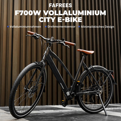 2025 Fafrees 700W E Bike für Erwachsene Akku 36V 10AH [ Offiziell ] Ebike Damen 250W, Elektrofahrrad Herren 25km/h, Elektrisch Fahrrad 100KM, Mountainbike MTB 150kg, Pedelec 700*42C, E Citybike 40N.m