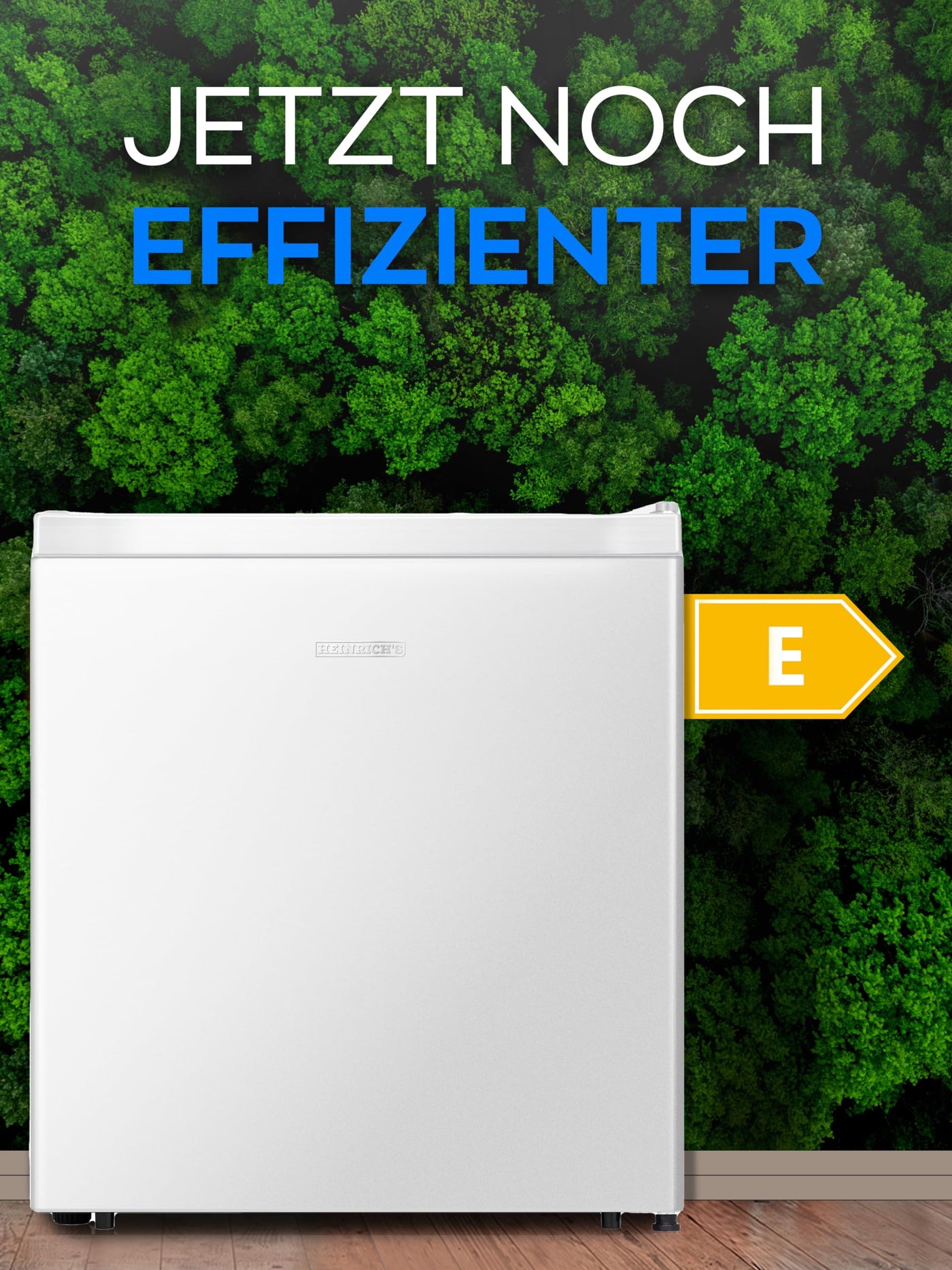 HEINRICHS Getränkekühlschrank 45L klein kompakt leise: 39db mit Kühlfach Mini-Bar; Tisch-Kühlschrank; Mini Kühlschrank mit separatem Kühlfach; perfekt geeignet für Büro Camping Garten Outdoor (Weiß)