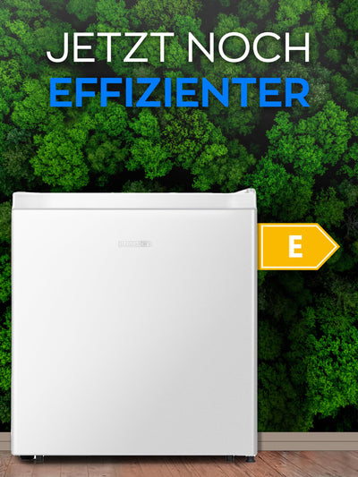 HEINRICHS Getränkekühlschrank 45L klein kompakt leise: 39db mit Kühlfach Mini-Bar; Tisch-Kühlschrank; Mini Kühlschrank mit separatem Kühlfach; perfekt geeignet für Büro Camping Garten Outdoor (Weiß)