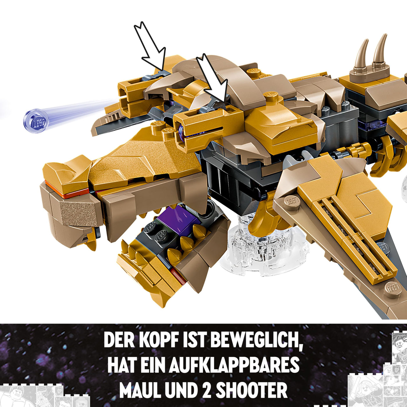 LEGO Marvel Avengers vs. Leviathan, Bauspielzeug, Set mit dem Hulk und den Minifiguren Captain America, Loki, Black Widow und Chitauri, Avengers-Spielset für Jungen und Mädchen ab 7 Jahren 76290