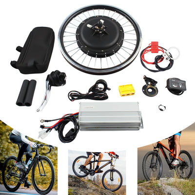 Donened - 20" Ebike Umbausatz, E-Bike Hinterrad Umbausatz Kit mit LED-Anzeige, 48V 1000W 43KM/H Elektrofahrrad Umbausatz, Ebike Conversion Kit