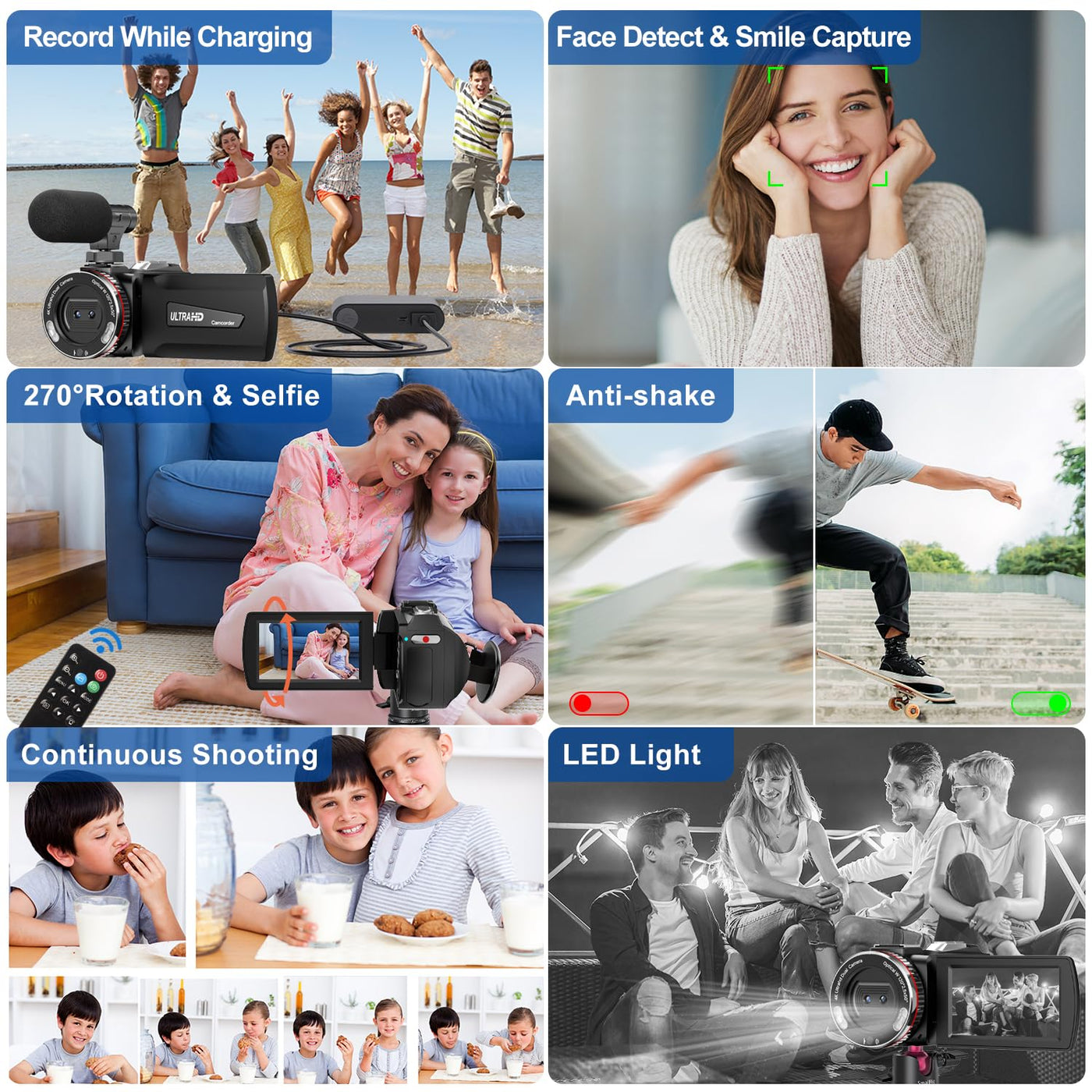 Windancy 1080p Mini DV Video Camcorder für Kinder/Kinder/Anfänger/Jugendliche (900pro)