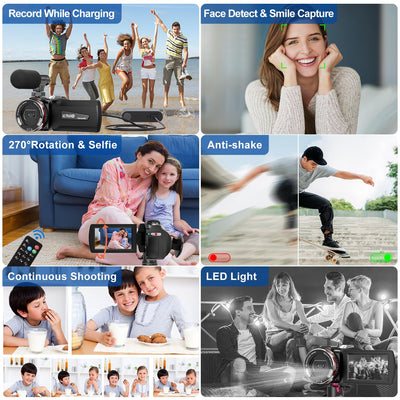 Windancy 1080p Mini DV Video Camcorder für Kinder/Kinder/Anfänger/Jugendliche (900pro)