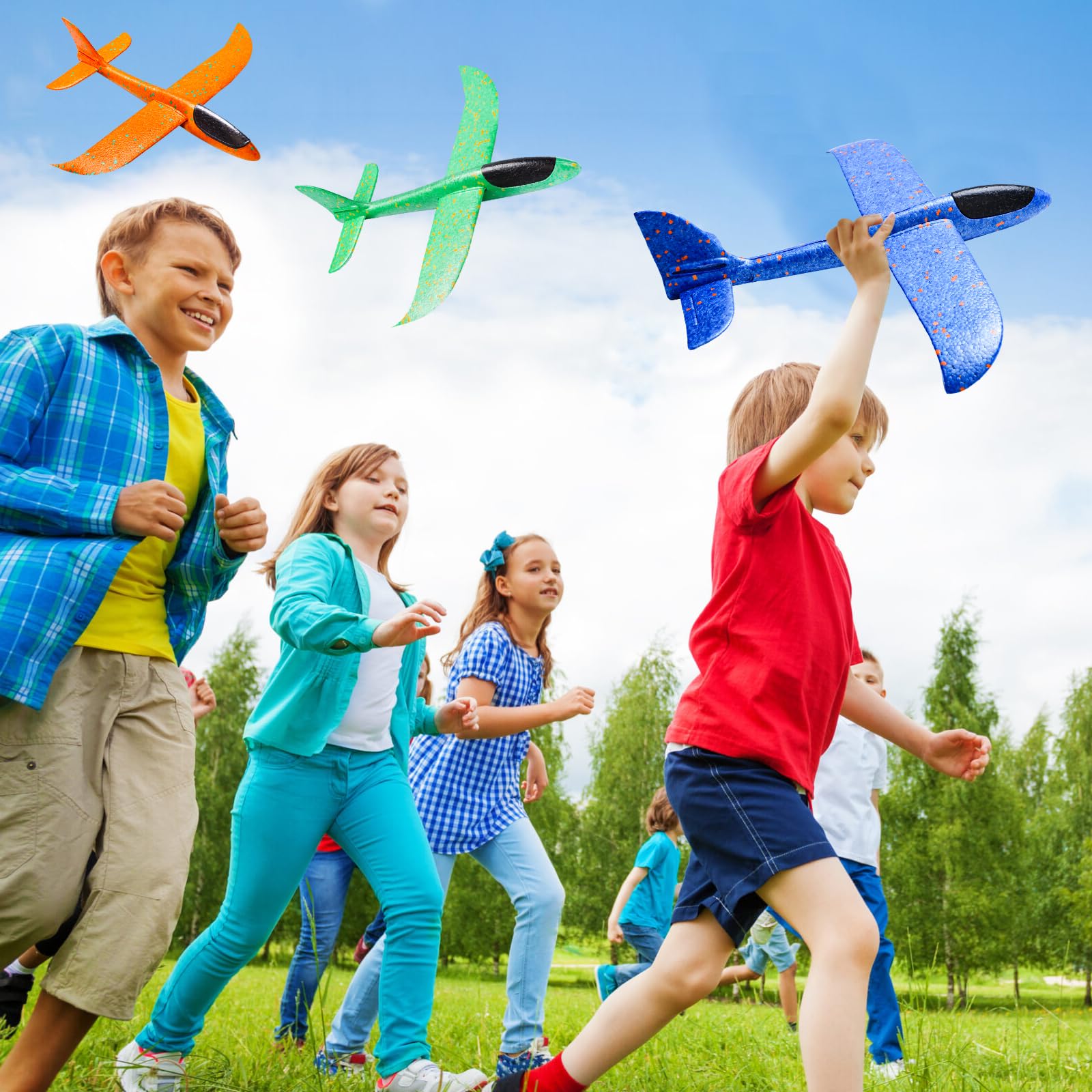 XULEGGNK 24 Stück Styropor Flieger Für Kinder, Wurfgleiter, Flugzeug, Styroporflieger Mit Container XULEGGNK 24 Stück Styropor Flieger Für Kinder, Wurfgleiter, Flugzeug, Styroporflieger Mit Container
