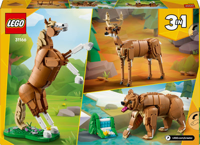 LEGO Creator 3in1 Prächtiges Ross - Kinder Spielzeug Tiere - Tierfigur verwandelt Sich in EIN Bären- oder Hirschmodell – Kreatives Geschenk für Mädchen und Jungen ab 9 Jahren – 31166