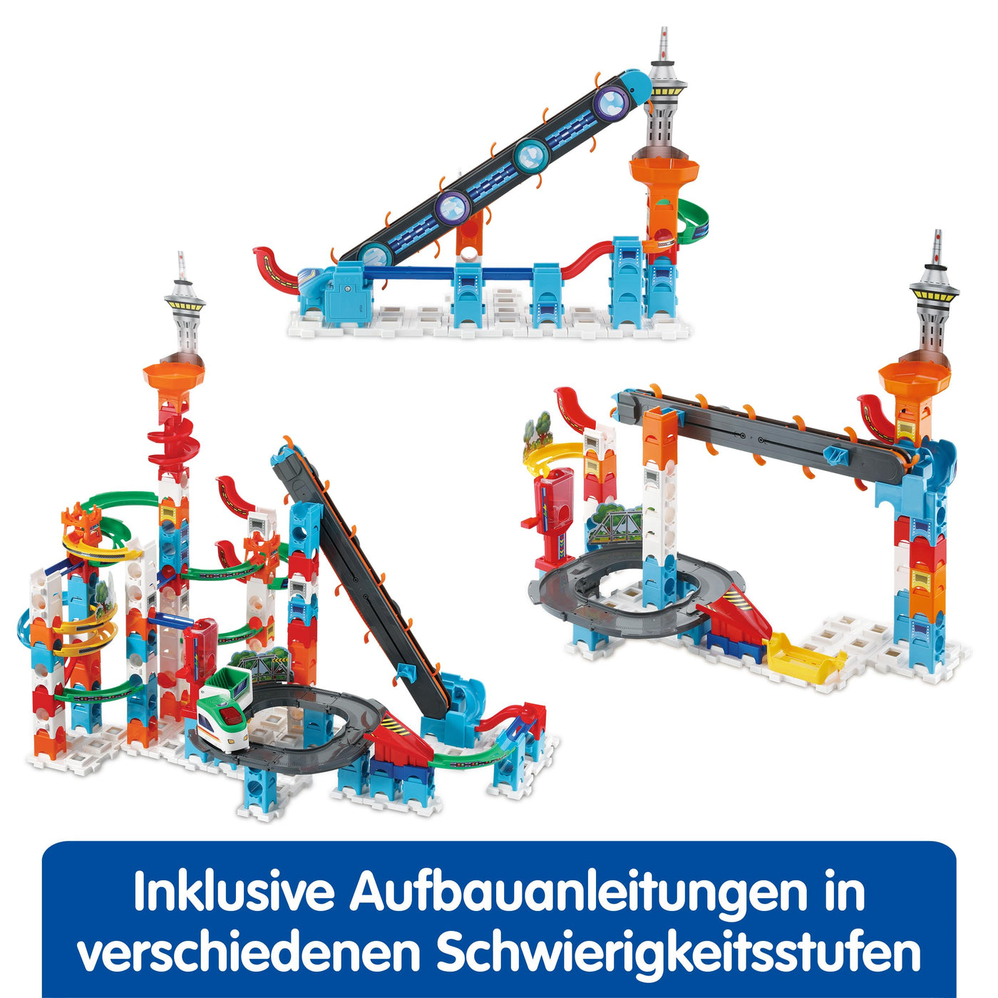 VTech Marble Rush – Super Sky Tower Set XL300 E – Interaktives Kugelbahn-Set – Für Kinder von 4-12 Jahren