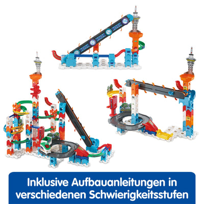 VTech Marble Rush – Super Sky Tower Set XL300 E – Interaktives Kugelbahn-Set – Für Kinder von 4-12 Jahren