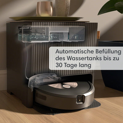 iRobot Roomba Combo j9+ Saug- und Wischroboter mit autom. Absaug-/Nachfüllstation, Kartierung, PrecisionVision Navigation, 4-Stufen-Reinigung, Objekterkennung/ -vermeidung, Sprachassistentenkompatibel