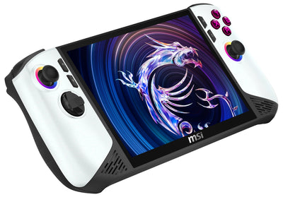 MSI Claw 8 AI+ Gaming Handheld, Polar Tempest Edition, 8 Zoll FHD+ 120 Hz Display, Intel Core Ultra 7 Prozessor 258V, 32 GB RAM, 2 TB SSD, Intel Arc Grafik, Windows 11 Home, Schwarz/Weiß, A2VM-091