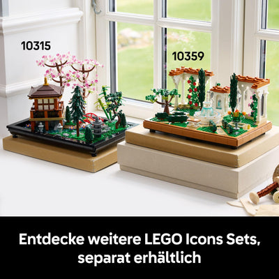 LEGO Icons Springbrunnengarten - Miniatur Bauset für Erwachsene mit Laubengängen, Zypressen, Bäumen, Weinreben, Blumen - Kreative Geschenkidee zum Geburtstag, Einweihung für Frauen, Männer - 10359