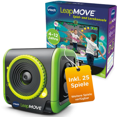 VTech LeapMOVE Lernkonsole Kinder I Interaktive Spielkonsole für Fernseher I Lernspiele ab 4 Jahre I Bewegungsspiele Tanzen & Fitness I ABC Lernen I Buchstaben SpieIe I Vorschule, Einschulung Geschenk