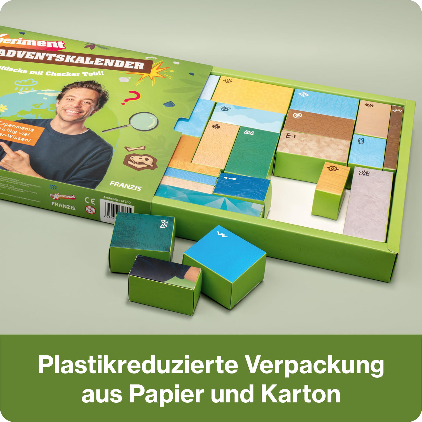 FRANZIS 67330 - CheXperiment Adventskalender Forsche und entdecke mit Checker Tobi!