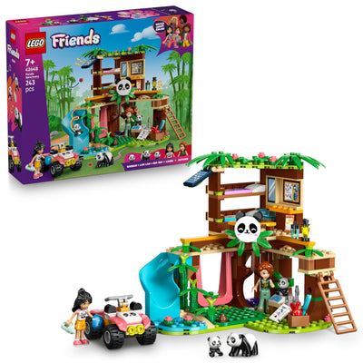 LEGO Friends Panda-Pflegestation - Spielzeug mit Baumhaus, Quad, 2 Mini-Puppen und 3 Panda Figuren - Kreatives Set für Mädchen ab 7 Jahren - 42648