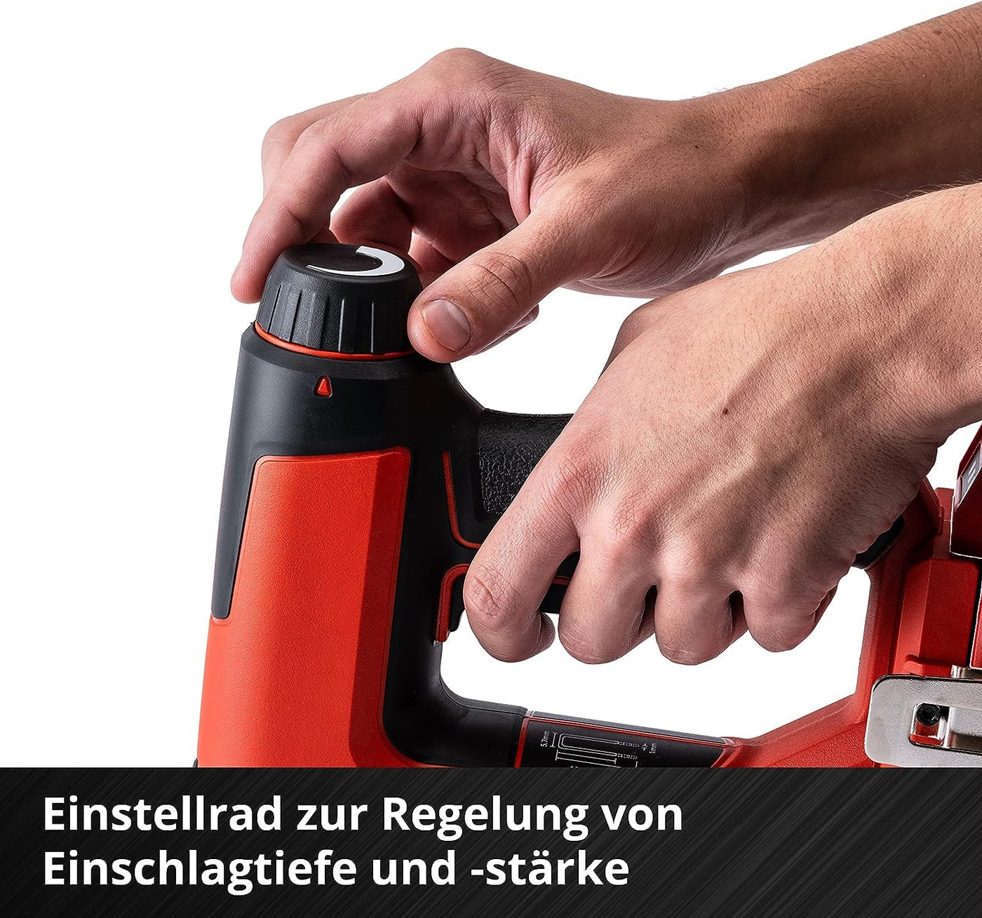 Einhell Akku-Nagler TE-CN 18 Li - Solo Power X-Change (Li-Ion, 18V, Tacker und Nagelpistole, max. 20 Schuss pro Minute, inkl. 300 Nägel, inkl. 300 Klammern, ohne Akku, ohne Ladegerät)