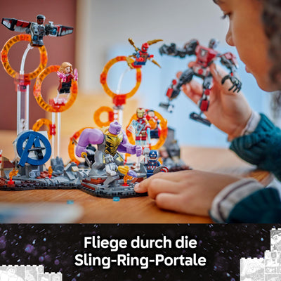 LEGO ǀ Marvel Avengers: Endgame Letzter Showdown - Bauspielzeug mit 10 Minifiguren, darunter Captain America, Iron Man, Black Panther & Dr. Strange - Geschenk für Jungen und Mädchen 76323