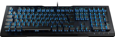 Roccat Vulcan 80 - Mechanical Gaming Keyboard, Blue LED Per-Key Lighting, Titan switches, Durable Design (Aluminum top Plate), Multimedia Keys