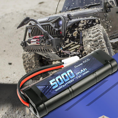 Gens ace 7,2V RC Batterie NiMH Akku 6S 5000mAh 50C mit TMY Stecker für LKW RC Auto Flugzeug Hubschrauber Boot LKW Auto
