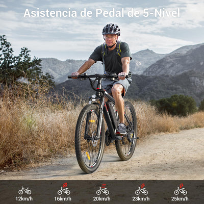 Eleglide E Bike Herren Damen mit 36V 15Ah Abnehmbarer Akku, 27,5/29 Zoll Offroad E Mountainbike, Elektrofahrrad Pedelec mit APP, 24 Gänge Schaltung, Reichweite bis zu 125 KM (MTB-2 29 Zoll)