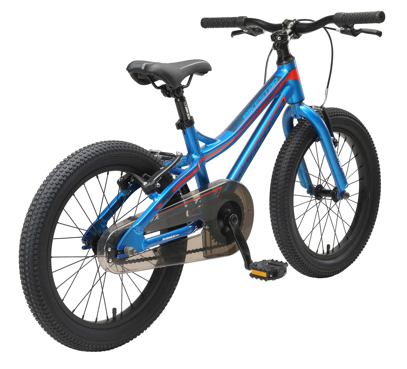 BIKESTAR Kinder Fahrrad Aluminium Mountainbike mit V-Bremse für Mädchen und Jungen ab 5 Jahre | 18 Zoll Kinderrad MTB | Blau