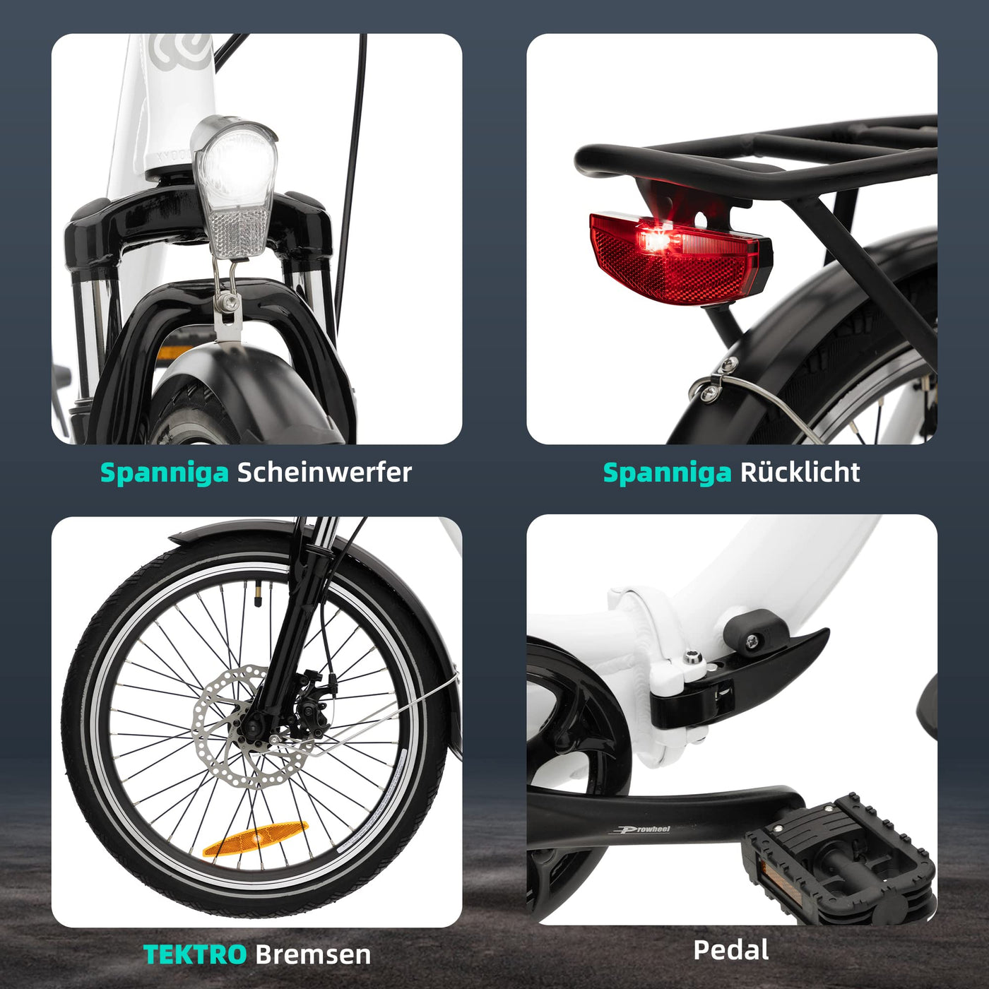 VecoCraft E-Pax e Bike klapprad Elektrofahrrad, 20 Zoll E-Klapprad, mit 7-Gang elektrofahrräder, Li-Ion-Akku 36V/13Ah Akku, Reichweite bis zu 55-95km, 250W Hinterradmotor Elektro klapprad 20 Zoll