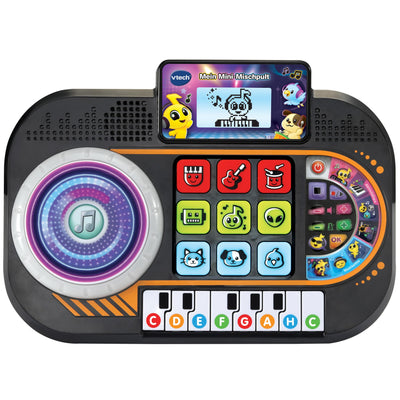 VTech Mein Mini-Mischpult – Interaktives DJ-Pult mit Lichteffekten, Klaviertasten und Turntable – Zum Musikmixen und Aufnehmen – Für Kinder von 3-7 Jahren