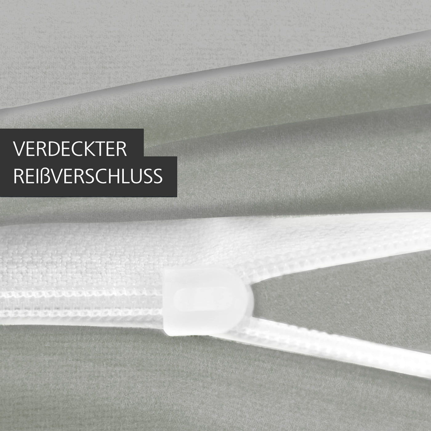 Mixibaby Bettwäsche Bettgarnitur Bettbezug 100% Baumwolle 135x200 155x220 200x200 200x220, Farbe:Hellgrau, Größe:135 x 200 cm