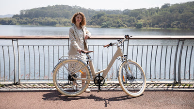 ADO E-Bike Air28 Pro Elektrofahrrad,Pedelec Riemenantrieb,Citybike,e Bike 28 Zoll, 2 Gang, Automatikschaltung, Heckmotor, Gepäckträger, ebike Damen/Herren (Yellow)