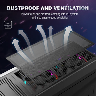 MoKo [4 Stück] 400 x 300 mm DIY PC Kühler Staub Mesh Filter, PVC Staubnetzfilter PC Gehäuse Staubschutzgitter mit Magnetrahmen, PC Kühlerfilter Staubdicht Staubschutzabdeckung Computer Lüftergitter