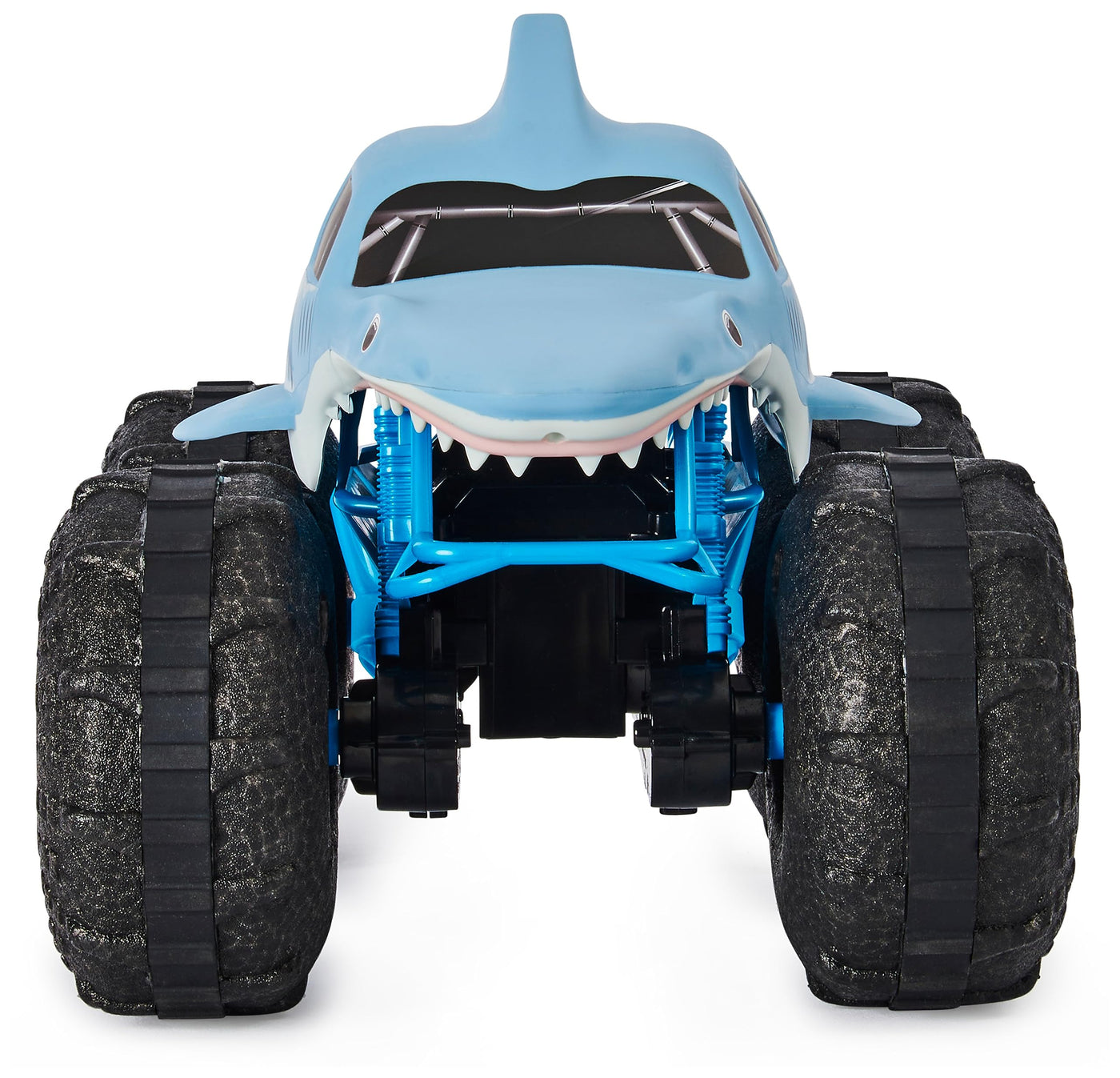 Monster Jam Megalodon Storm, RC Truck, Amphibienfahrzeug in Hai-Optik für Land und Wasser, Maßstab 1:15 - kinderleichte Bedienung, ab 4 Jahren