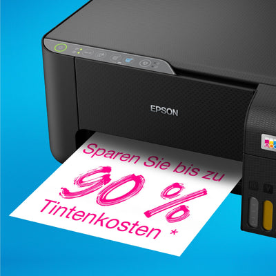 Epson EcoTank ET-2862 DIN-A4-Multifunktions-WLAN-Tintentankdrucker, mit einem im Lieferumfang enthaltenen Vorrat an Tinten von bis zu 3 Jahren
