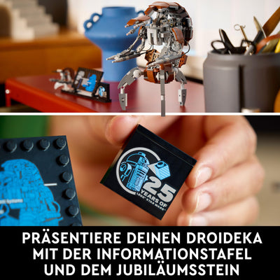 LEGO Star Wars Droideka Set, Droiden-Modellbausatz für Erwachsene, Deko für das Büro, Sammlerstück, Geschenkidee für Männer und Frauen 75381