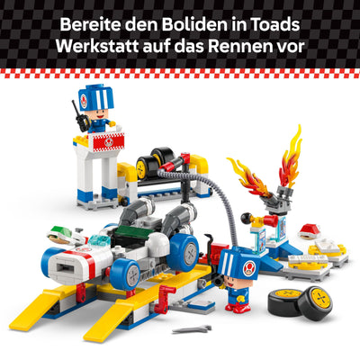 LEGO Super Mario: Mario Kart – Toads Werkstatt, Nintendo Charakter, anpassbares Spielzeug, Abenteuer Spielset, Geschenk für Jungen, Mädchen und Gamer ab 8 Jahren 72035
