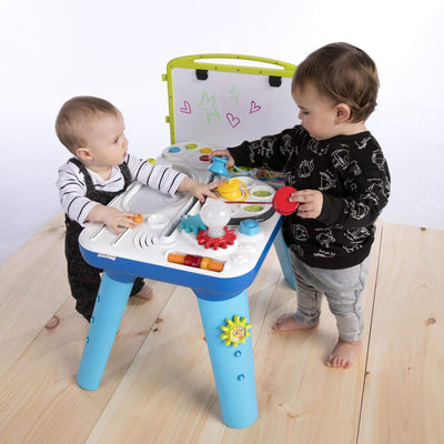 Baby Einstein, Curiosity Table Spieltisch mit 65 Melodien, abnehmbaren Füßen, Lichtern, Zahnrädern und vielem mehr