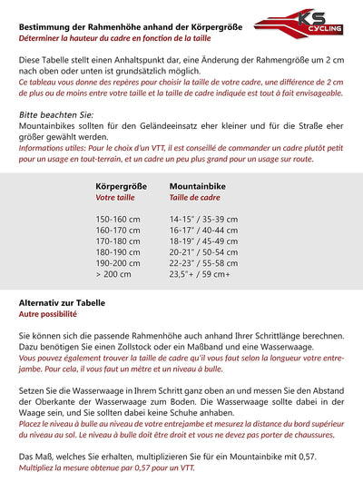 KS Cycling Mountainbike Fully 26'' Zodiac Schwarz-Rot RH 48 cm