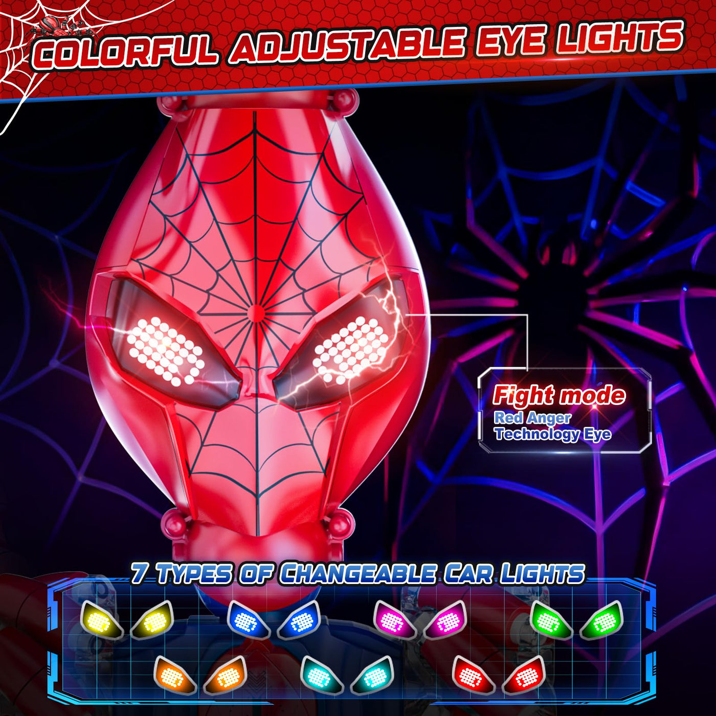 Spider Handsteuerung Ferngesteuertes Auto - 2.4GHz Doppelseitig RC Stunt Auto Spielzeug ab 3 4 5 6 7 8 9 10 Jahre Jungen, 360°Drehung RC Drift Autos mit Licht, Kinder Weihnachten Geburtstag Geschenke