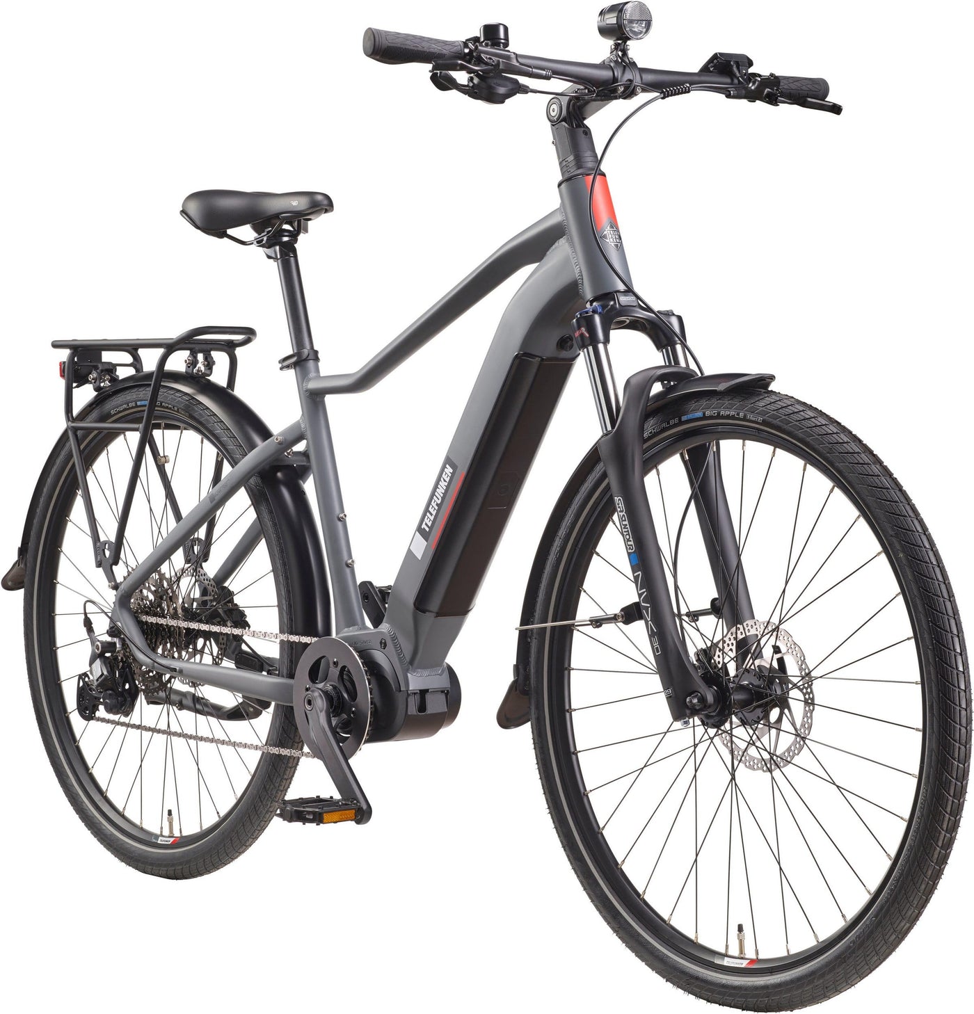 TELEFUNKEN E-Bike Herren 29 Zoll, Elektrofahrrad Mittelmotor, 10-Gang Kettenschaltung, Hydr. Scheibenbremsen - Pedelec SUV-Bike, SUV700