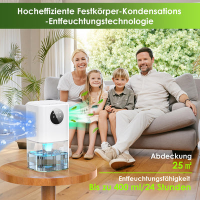 Luftentfeuchter Elektrisch, 1800ml Entfeuchter Elektrisch, Raumentfeuchter Leise Dehumidifier Mit Funktion Abtauen & Schlafmodus, Ideal für Kleine Räume wie Bad/Küche/Büro/RV
