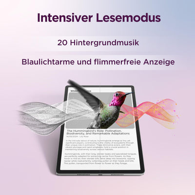 Lenovo Idea Tab Pro Tablet | 12.7" 3K Display | MediaTek Dimensity 8300 | 8GB RAM | 256GB eMMC | Android 14 | Luna Grey | inkl. Tab Pen Plus