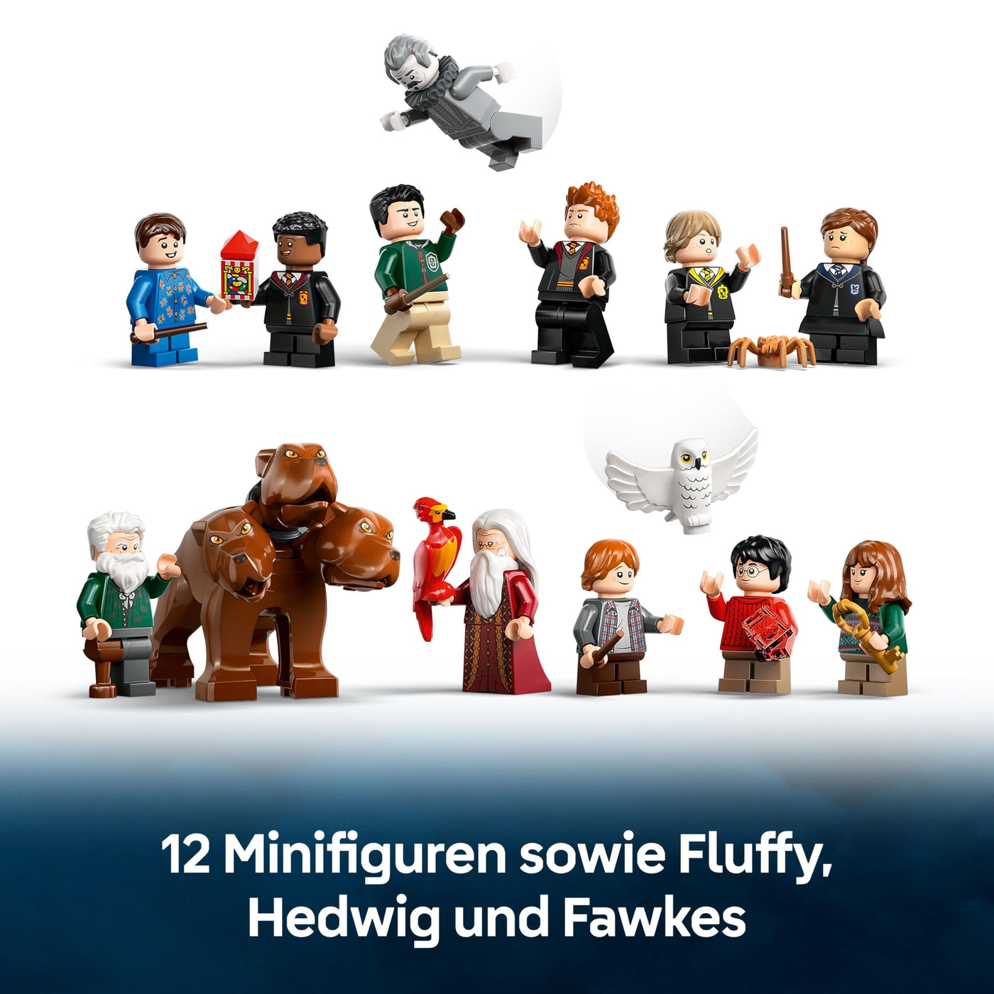 LEGO Harry Potter Schloss Hogwarts: Der Hauptturm - Spielzeug mit fliegendem Schlüssel, Zauberschachzimmer, 12 Minifiguren - Geschenk für Jungen, Mädchen & Erwachsene Fans ab 10 Jahren - 76454