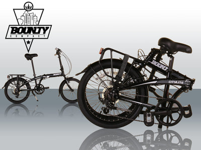 Bounty Citylite Faltrad | Leichter Aluminiumrahmen | 6-Gang Shimano Schaltung mit Revo Shifters | Perfekt für Pendler | Faltrad | Erwachsenenrad