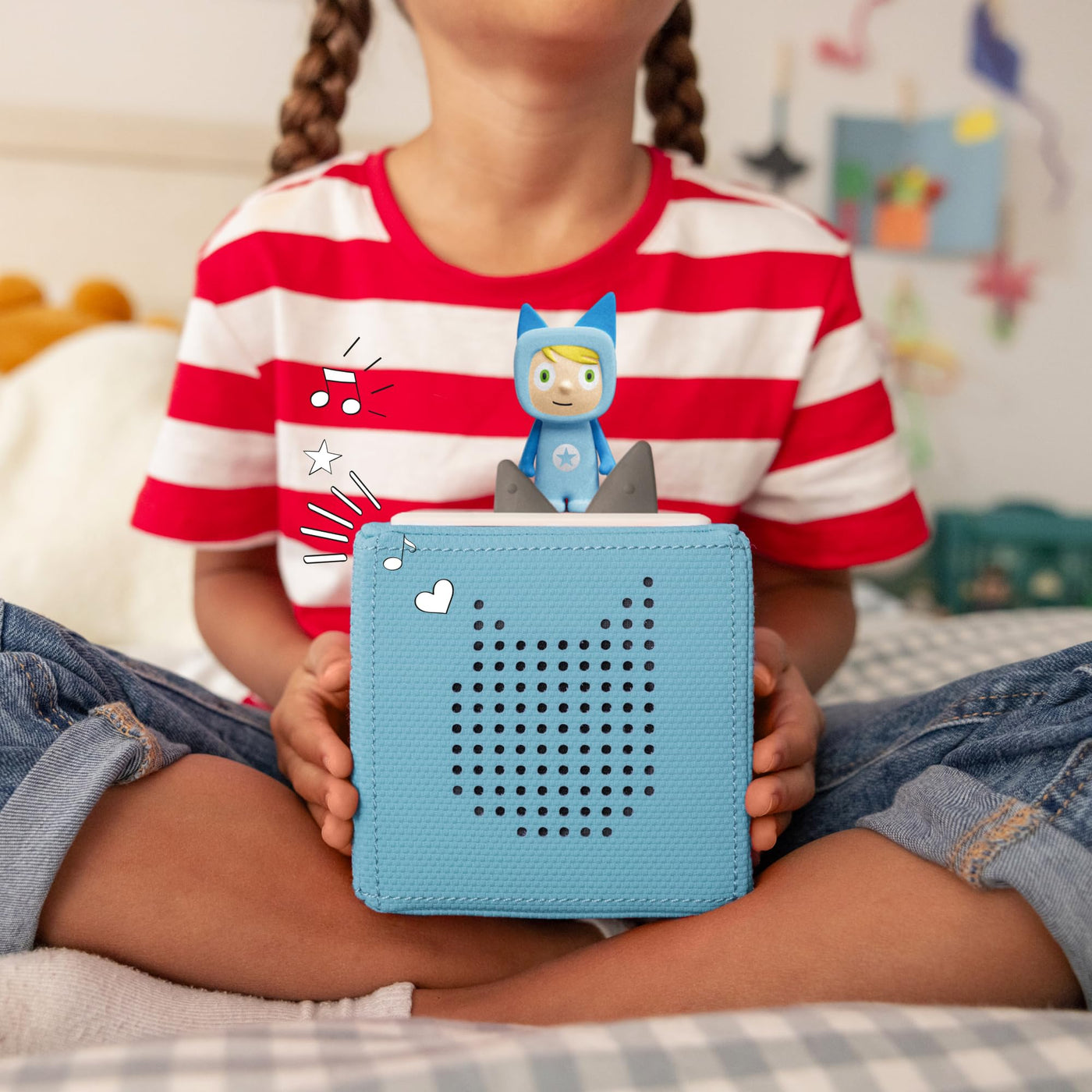 Toniebox Extrapack – Toniebox Starterset Blau mit Kreativtonie + 4 x Paw Patrol Hörfiguren, Audioplayer für Hörbücher und Lieder, kabellose Musikbox mit Paw Patrol Hörspiel