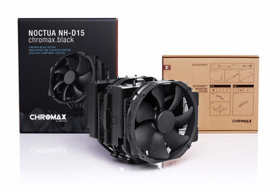 Noctua NH-D15 chromax.black, Dual-Tower CPU Kühler (140mm, Schwarz)
