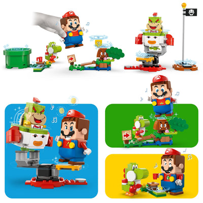 LEGO Super Mario Abenteuer mit dem interaktiven Mario, Set mit Junior-Clown-Kutsche, Spielzeug-Yoshi, Nintendo Geschenk für Jungen, Mädchen und Gamer ab 6 Jahren 71439
