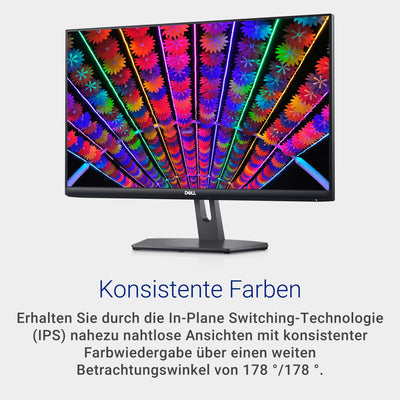 Dell S2421NX 24 Zoll Full HD (1920x1080) Monitor, 75Hz, IPS, 4ms, AMD FreeSync, Ultradünner Rahmen, 2x HDMI, 3 Jahre Garantie, Schwarz