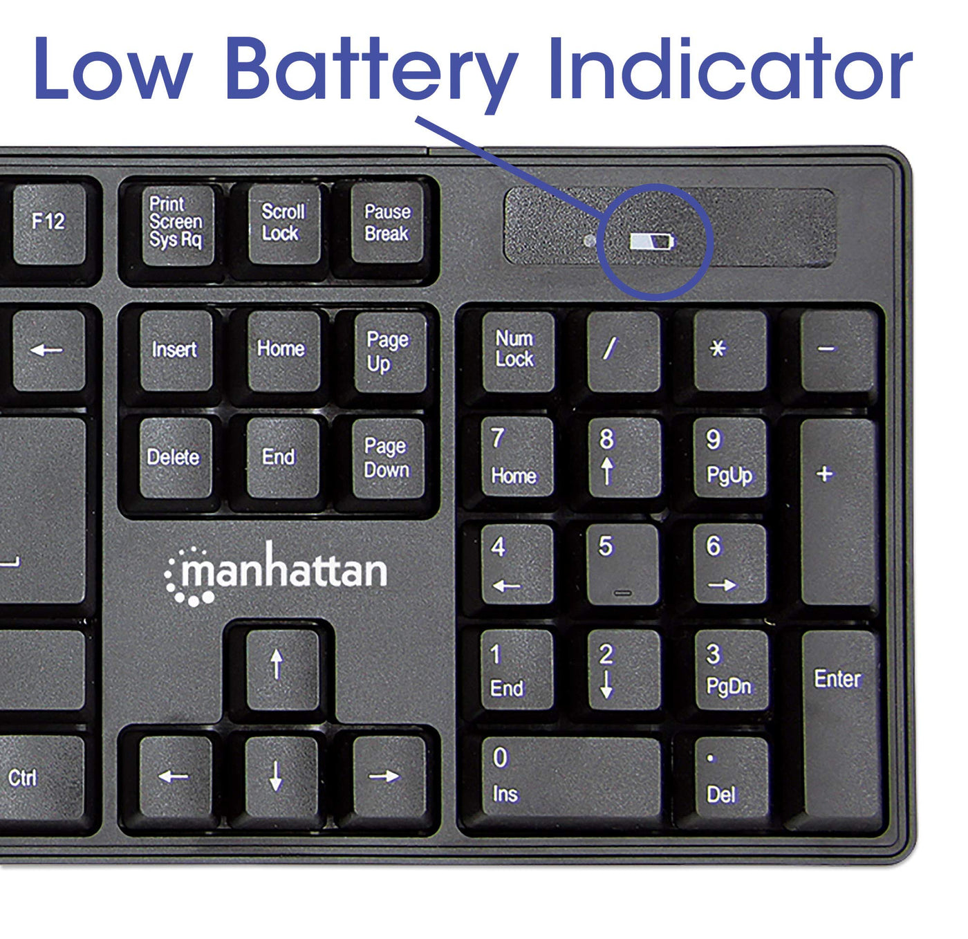 Manhattan Funk-Tastatur, Maus-Set 178990, Schwarz