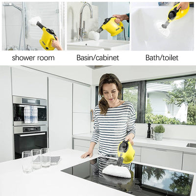 8 Stück Zubehör für Kär-cher Dampfreiniger Easyfix SC2 SC3 SC4 SC5 SV7, Mikrofaser-Tuchset für Kär-cher SC1 SC2 SC3 SC4 SC5 SV7 (4 Bodentücher + 2 Stoffbezug + 2 Schleiflappen)
